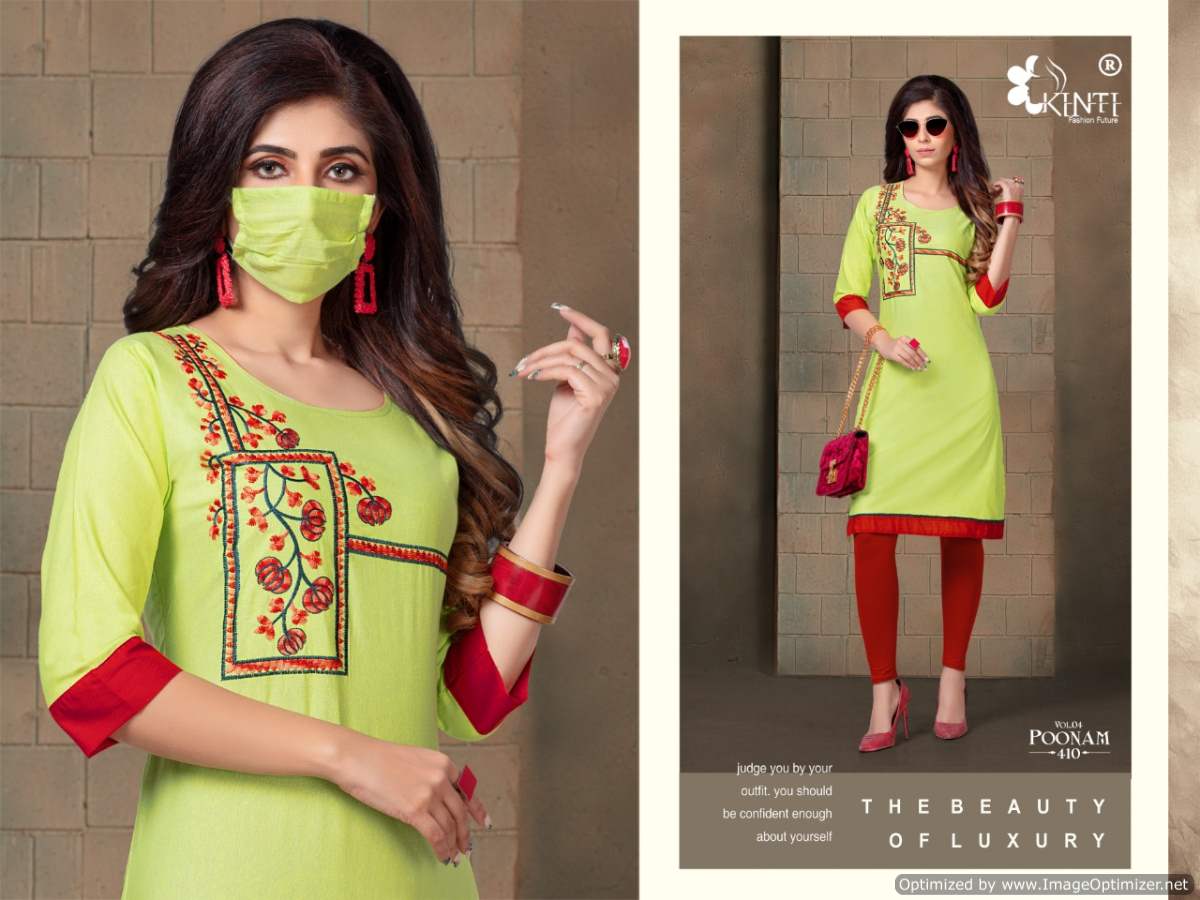 Kinti Presents Poonam Vol 4 Casual Wear Kurti