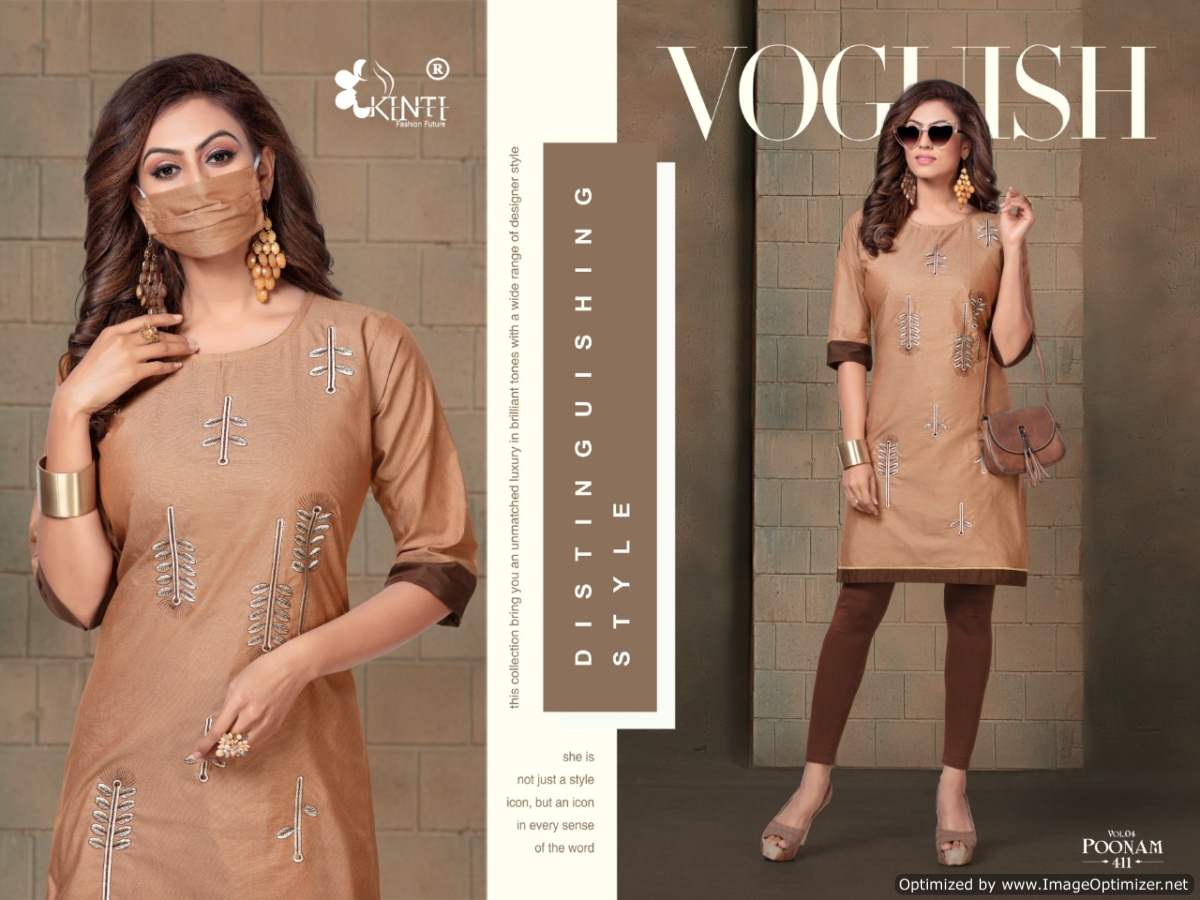 Kinti Presents Poonam Vol 4 Casual Wear Kurti