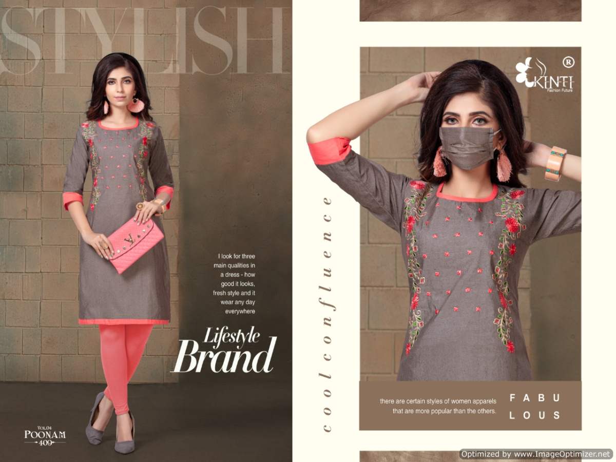 Kinti Presents Poonam Vol 4 Casual Wear Kurti