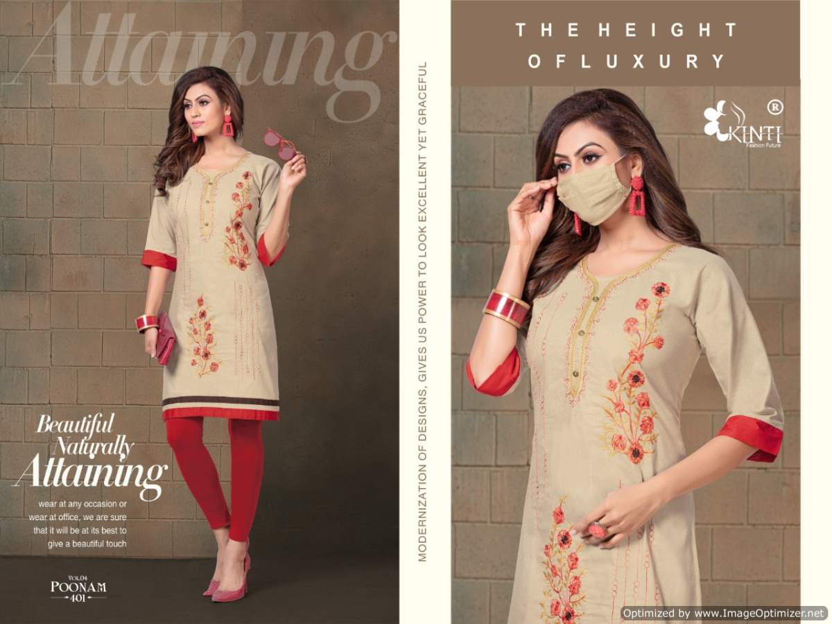 Kinti Presents Poonam Vol 4 Casual Wear Kurti