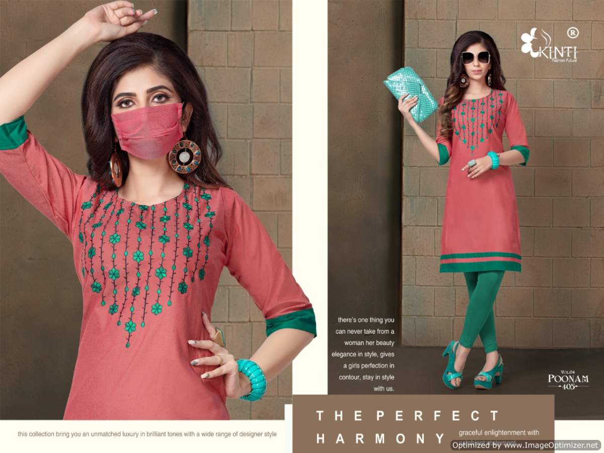 Kinti Presents Poonam Vol 4 Casual Wear Kurti