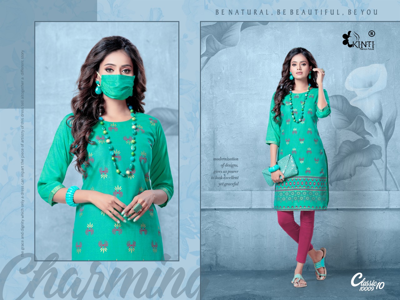 Kinti Presents  Classic Vol 10 Printed Kurti Collection