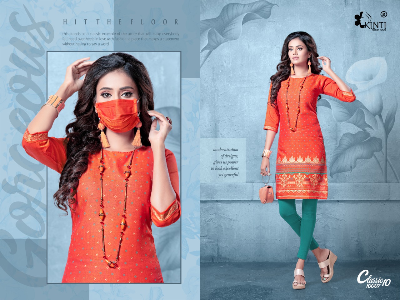 Kinti Presents  Classic Vol 10 Printed Kurti Collection