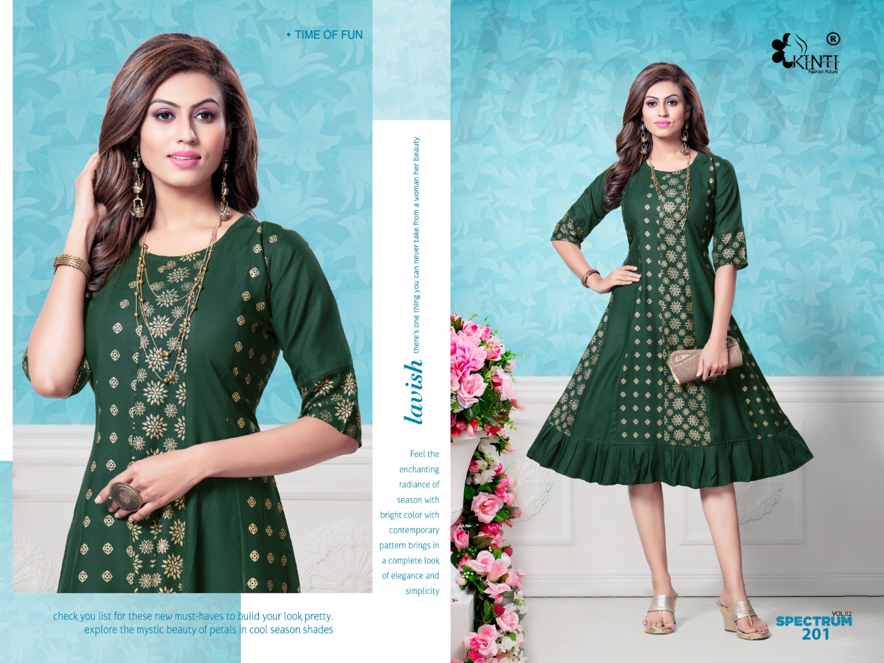Kinti Presents Spectrum Vol 2 Designer Kurti Collection