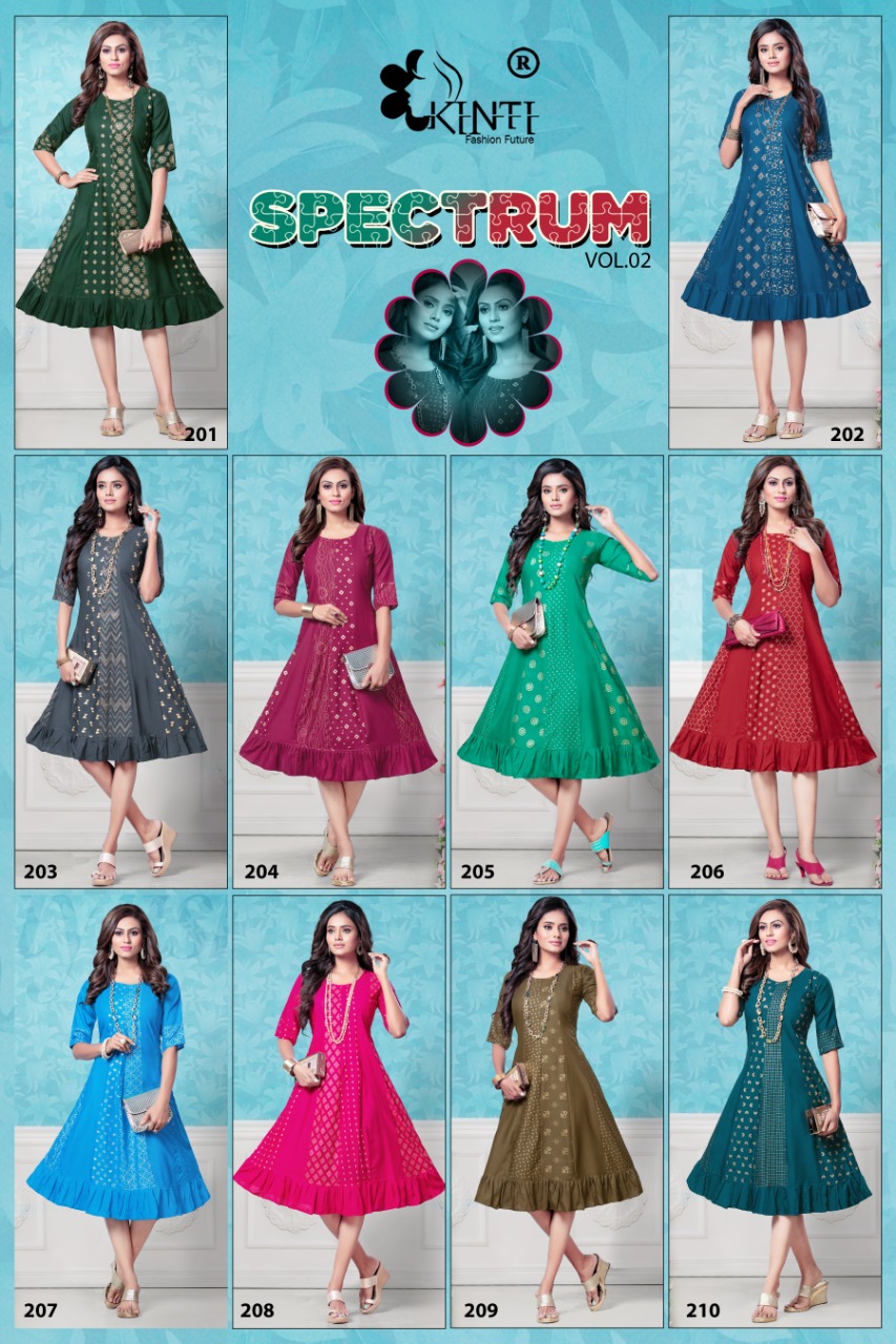 Kinti Presents Spectrum Vol 2 Designer Kurti Collection