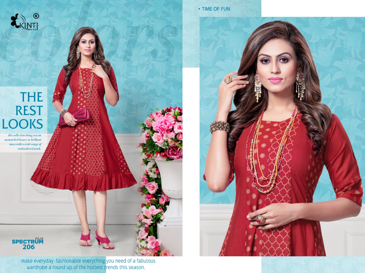 Kinti Presents Spectrum Vol 2 Designer Kurti Collection