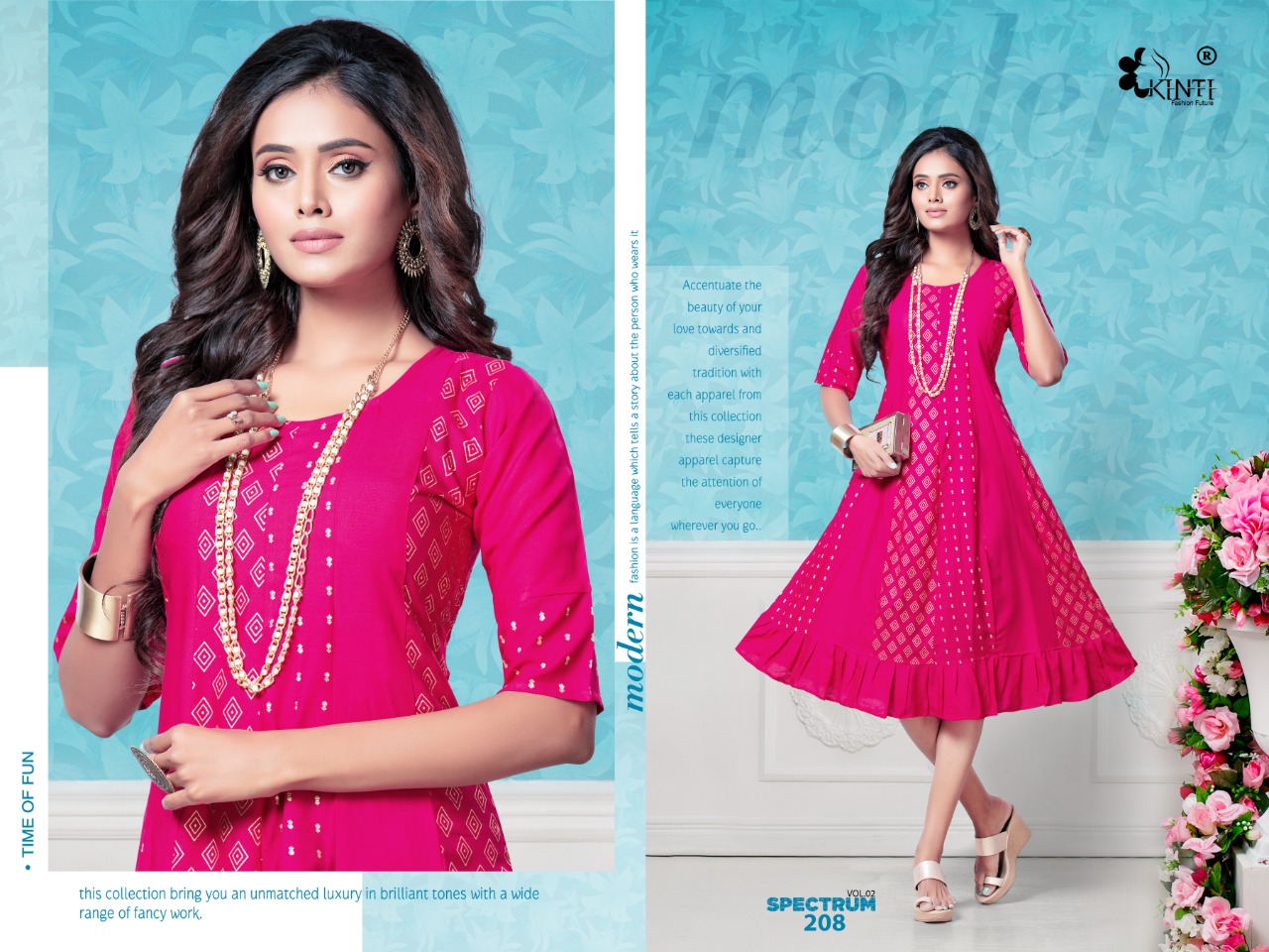 Kinti Presents Spectrum Vol 2 Designer Kurti Collection