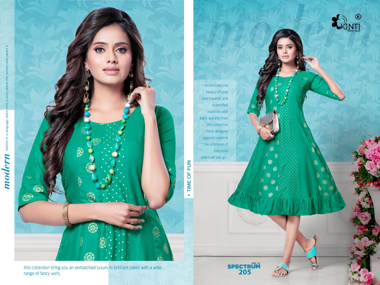Kinti Presents Spectrum Vol 2 Designer Kurti Collection