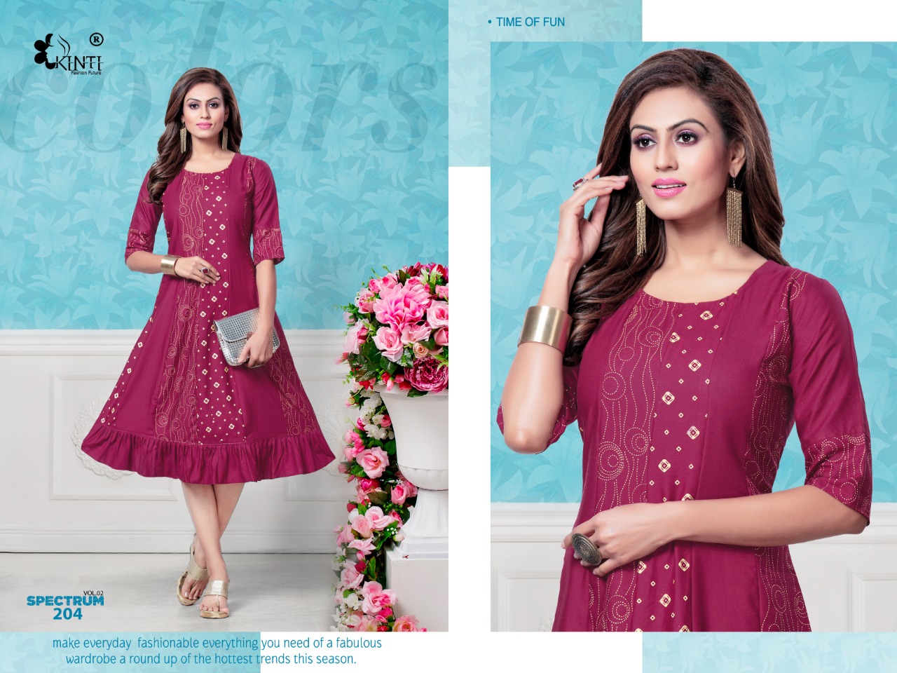 Kinti Presents Spectrum Vol 2 Designer Kurti Collection