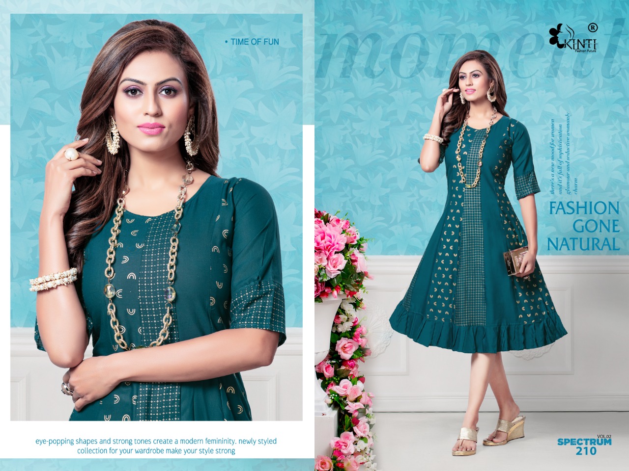 Kinti Presents Spectrum Vol 2 Designer Kurti Collection