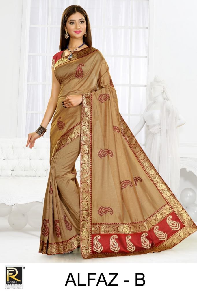 Ranjna Presents Alfaz Festive Wear Sarees Collection