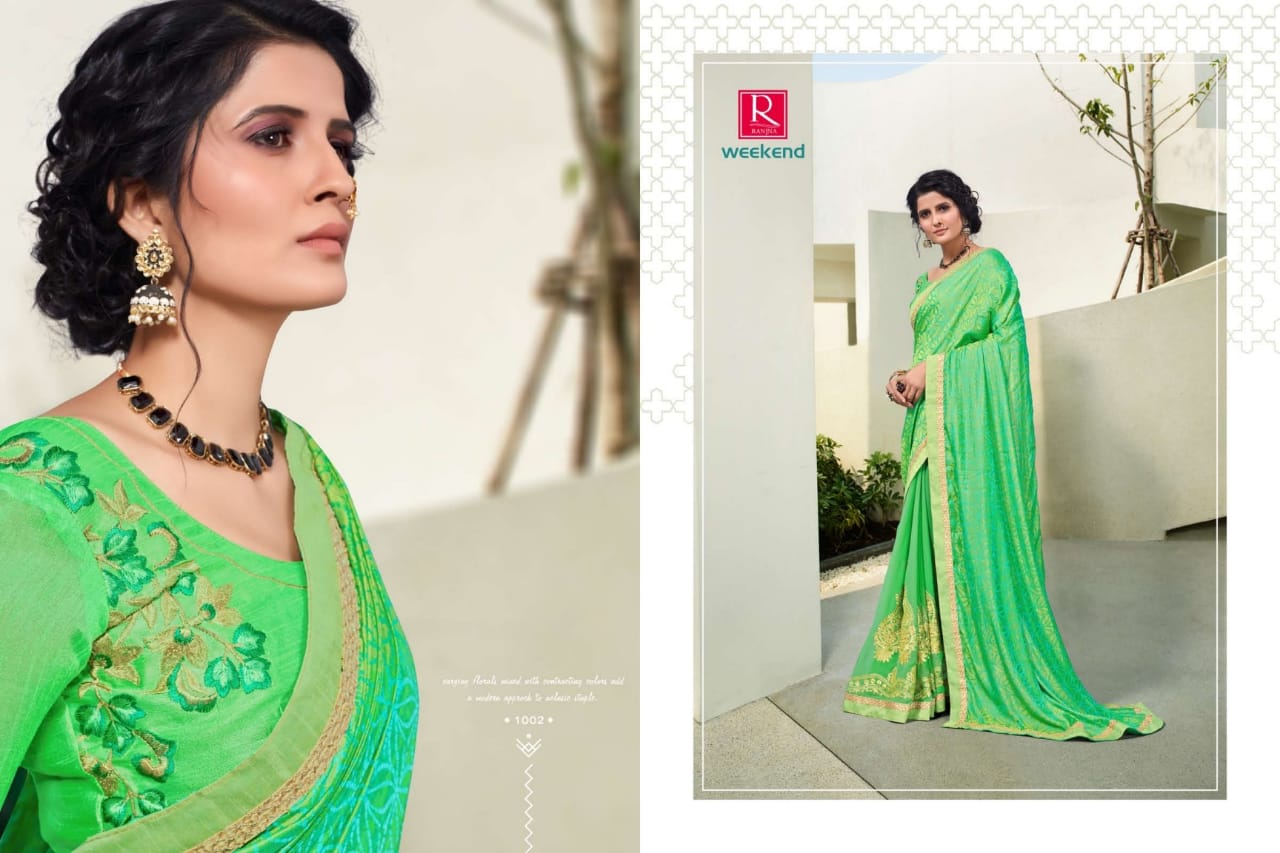 Ranjna Presents  Weekend Daily Wear Sarees Collection