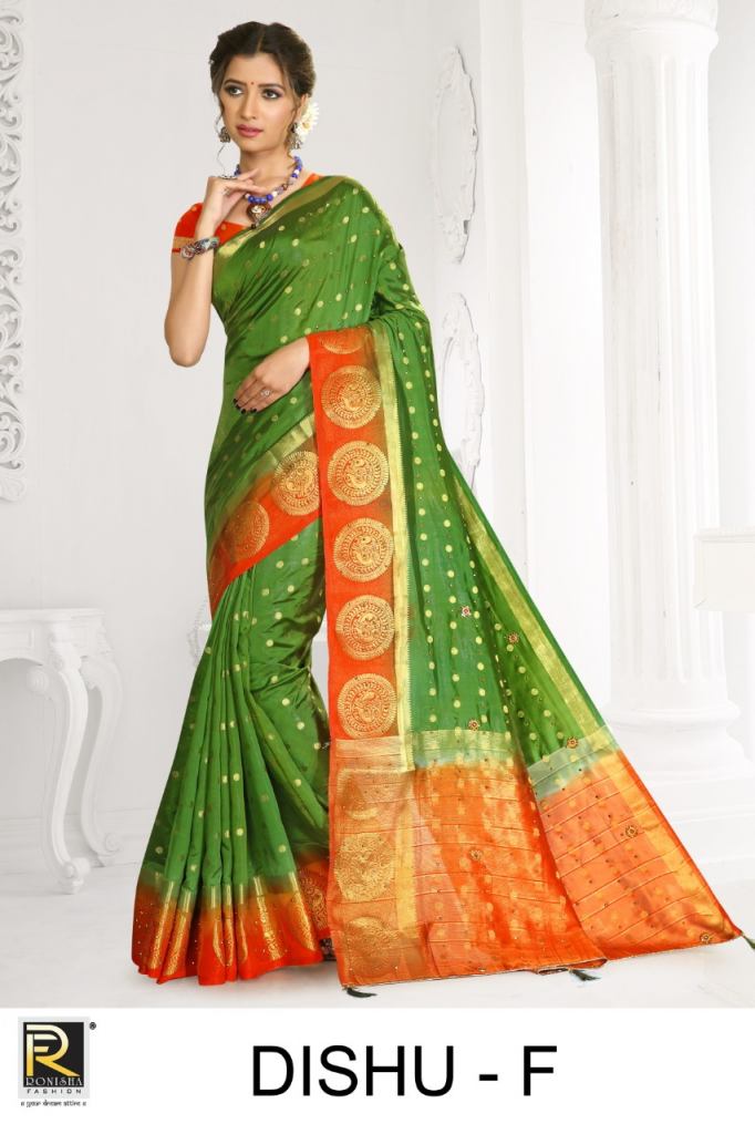 Ranjna Presents Dishu Festive Wear Sarees Collection
