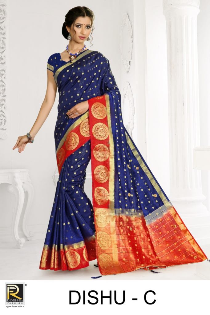 Ranjna Presents Dishu Festive Wear Sarees Collection