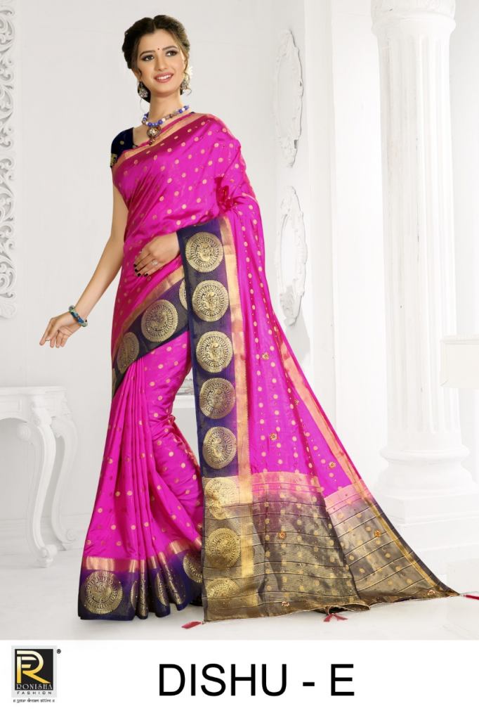 Ranjna Presents Dishu Festive Wear Sarees Collection