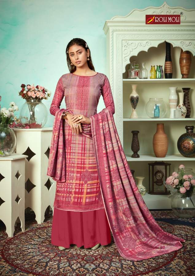 Roli Moli Presents  Mallika Vol 4 Printed Dress Material