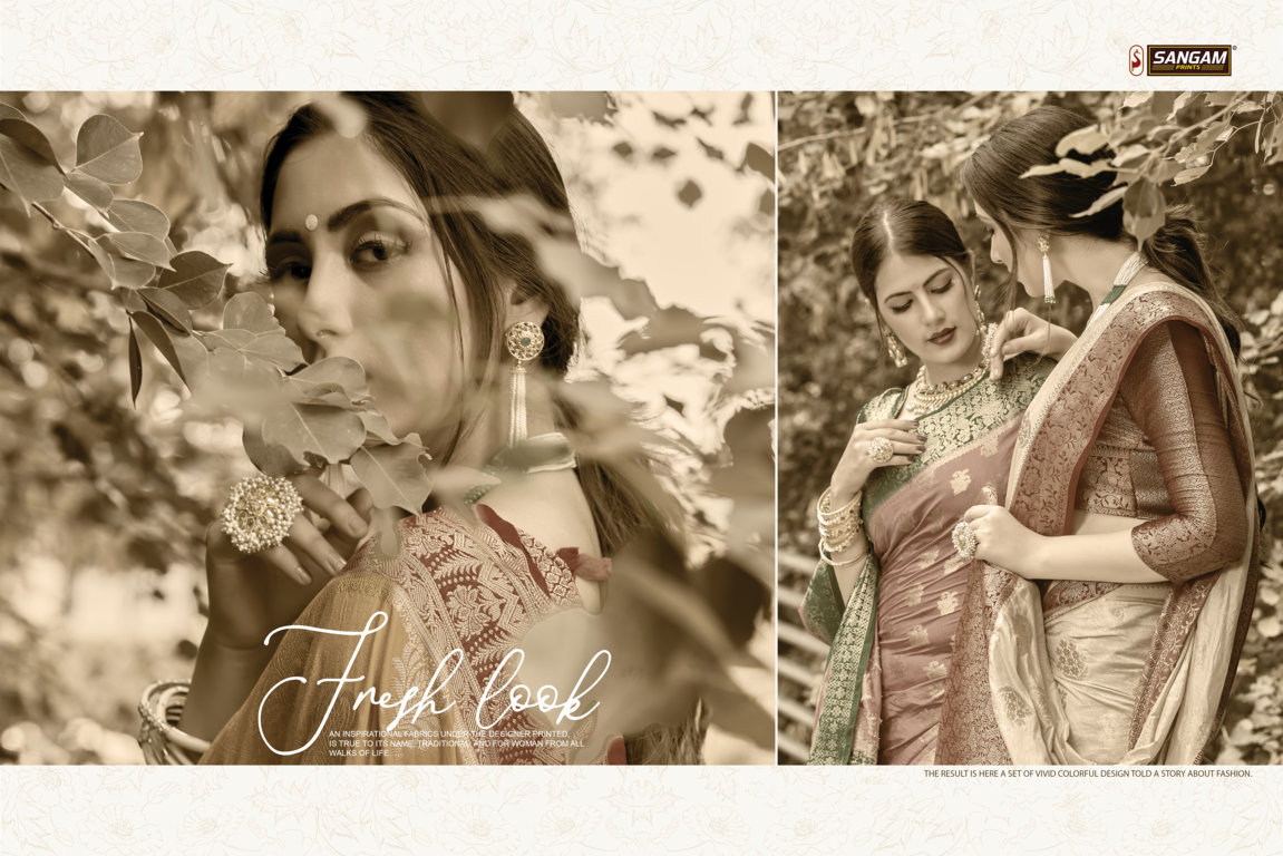 Sangam Presents  Amber Silk Designer Sarees Collection