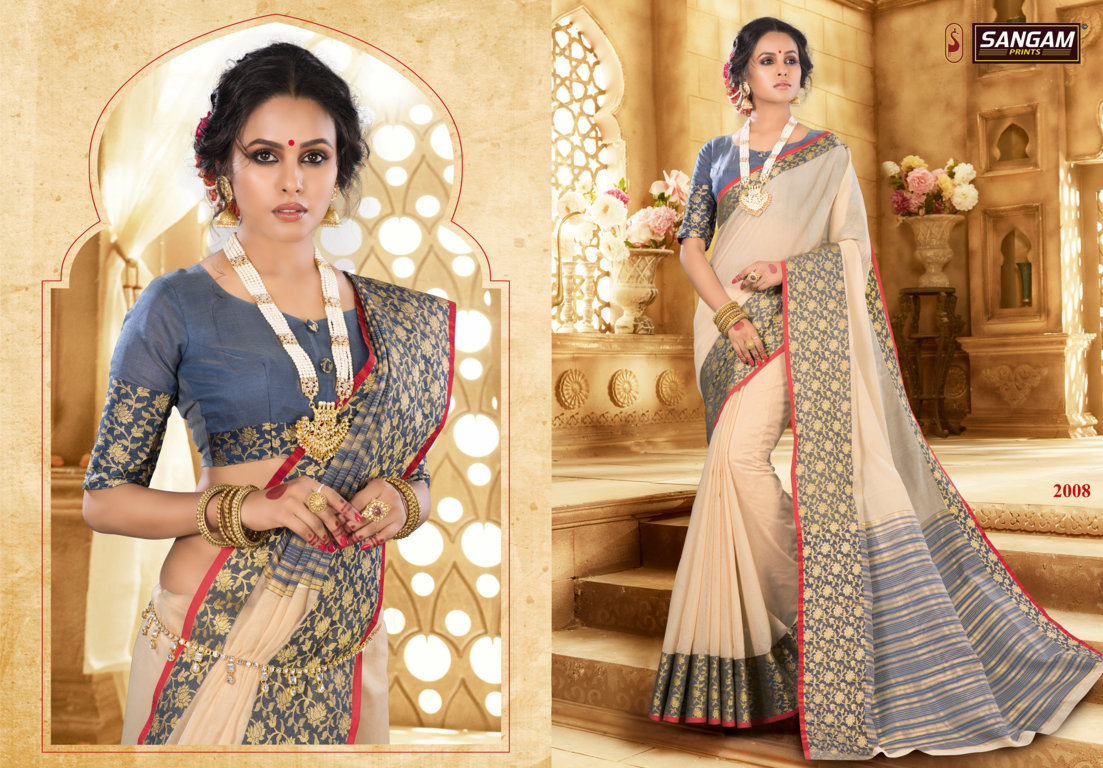 Sangam  Presents  Kolkata Handloom  Sarees Collection