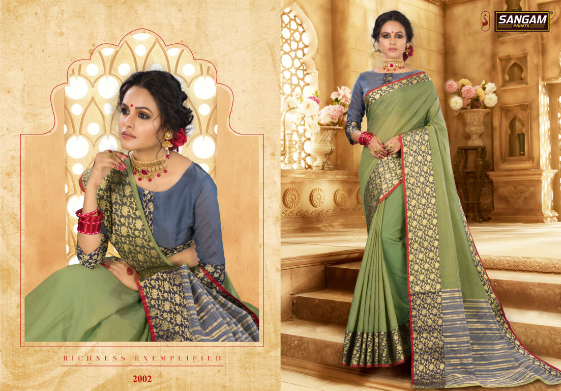 Sangam  Presents  Kolkata Handloom  Sarees Collection