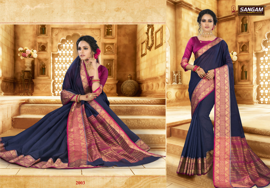 Sangam  Presents  Kolkata Handloom  Sarees Collection