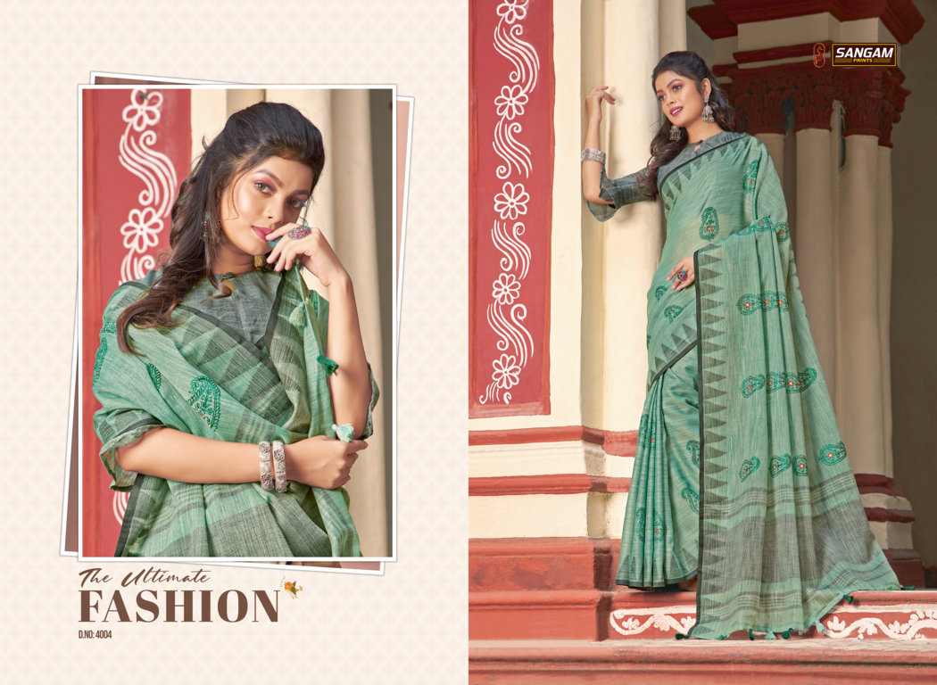 Sangam  Presents Vintage Handloom  Sarees Collection