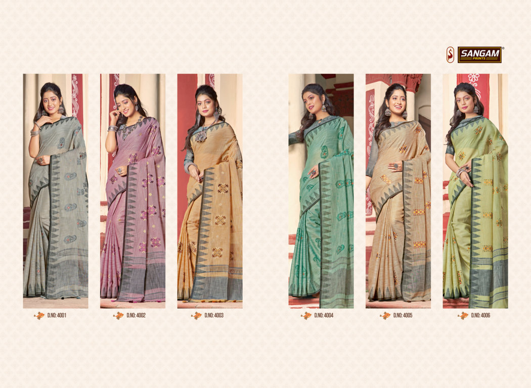 Sangam  Presents Vintage Handloom  Sarees Collection