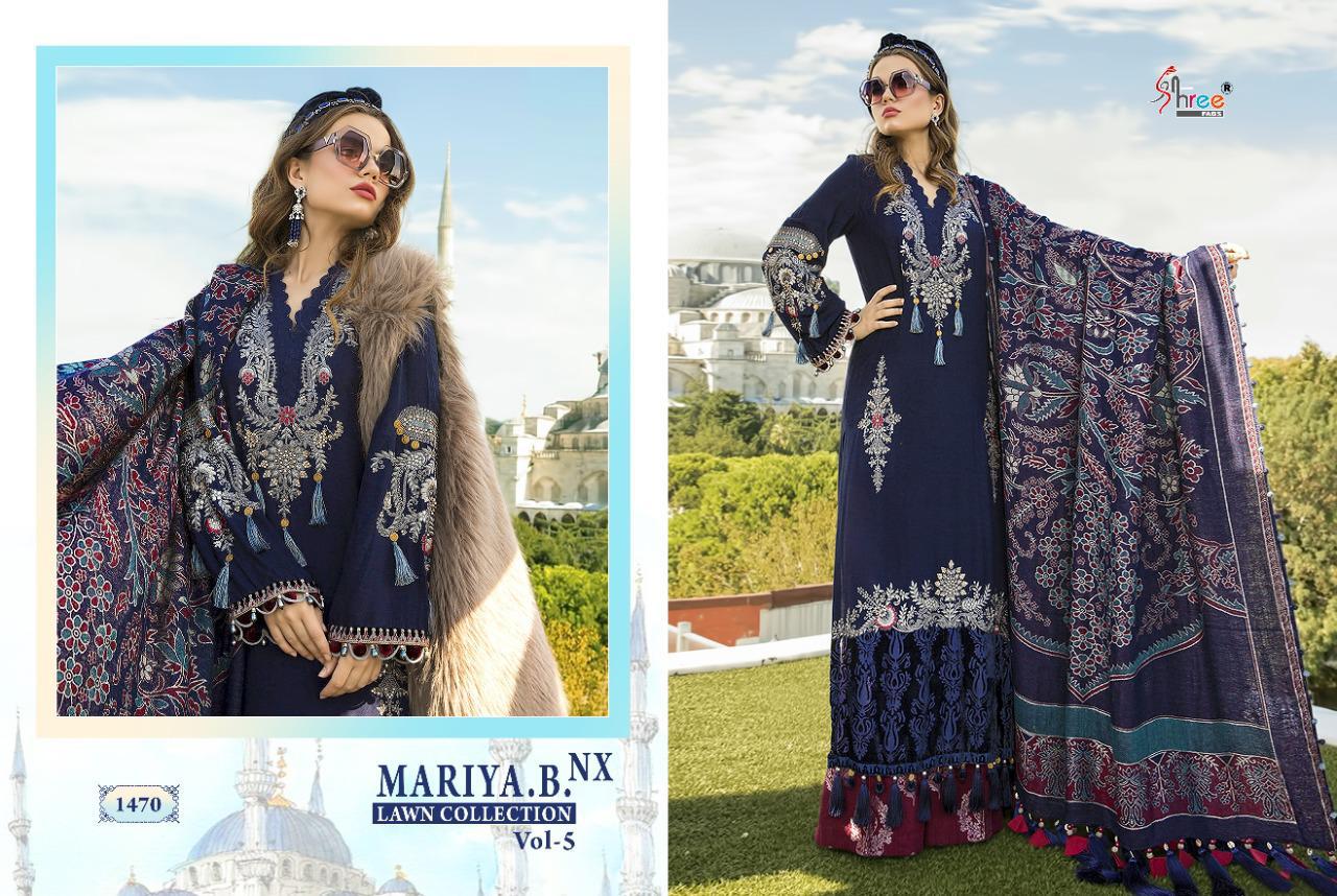 Shree  Presents Mariya B Lawn Collection Vol  5 Nx Pakistani Suits
