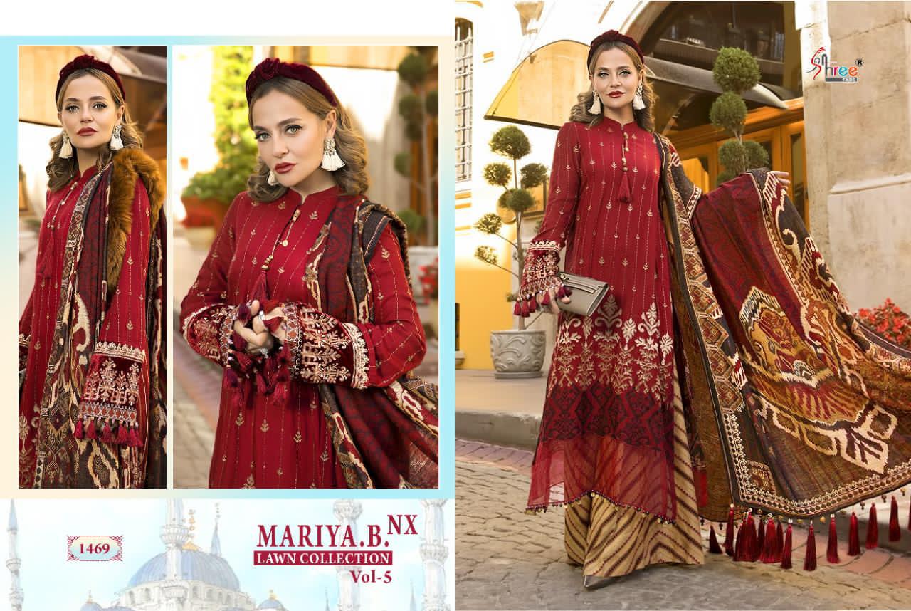 Shree  Presents Mariya B Lawn Collection Vol  5 Nx Pakistani Suits