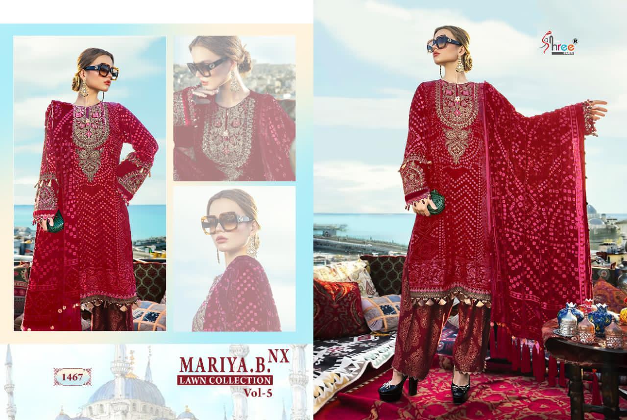 Shree  Presents Mariya B Lawn Collection Vol  5 Nx Pakistani Suits