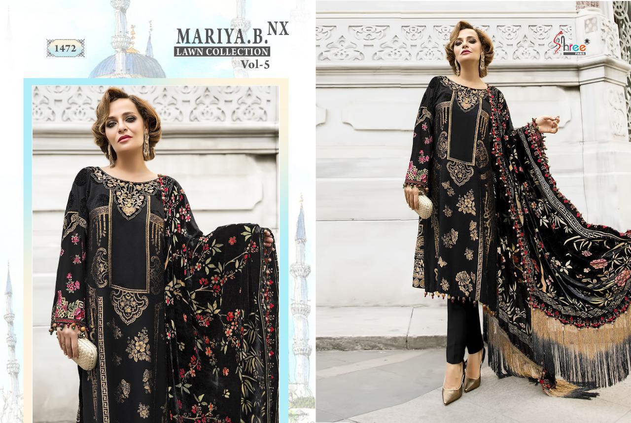 Shree  Presents Mariya B Lawn Collection Vol  5 Nx Pakistani Suits