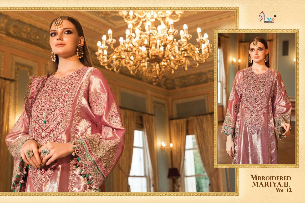 Shree Presents  Mbroidered Mariya B  Vol 12 Pakistani Salwar Suit