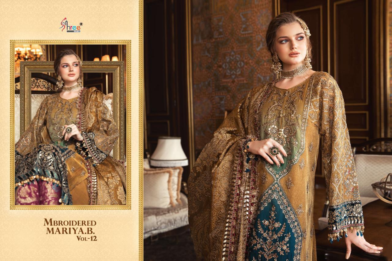 Shree Presents  Mbroidered Mariya B  Vol 12 Pakistani Salwar Suit