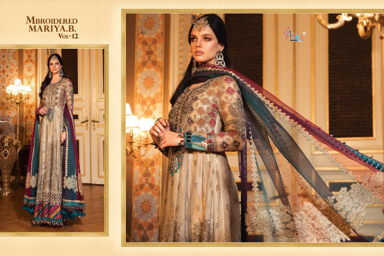 Shree Presents  Mbroidered Mariya B  Vol 12 Pakistani Salwar Suit