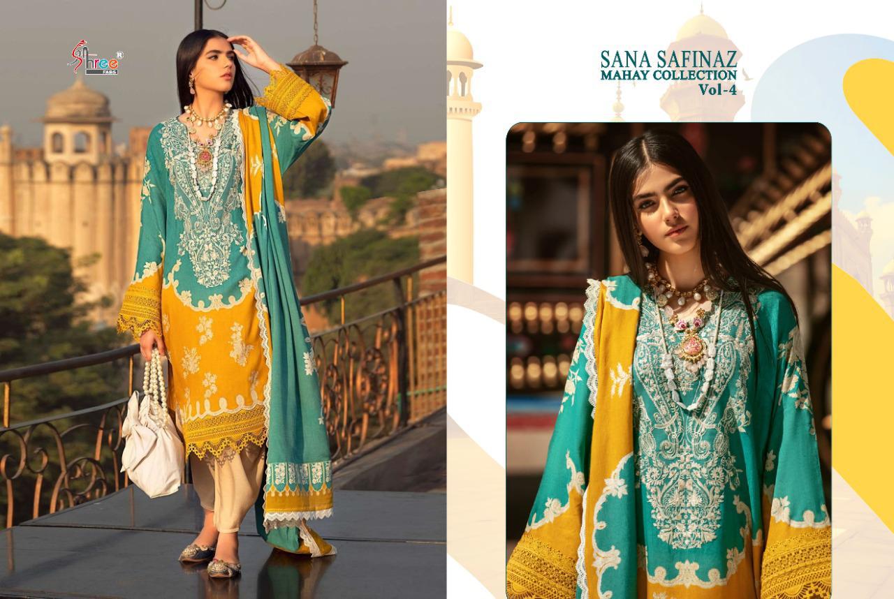 Shree  Presents Sana Safinaz Mahay Collection  Vol 4 Pakistani Salwar Suit
