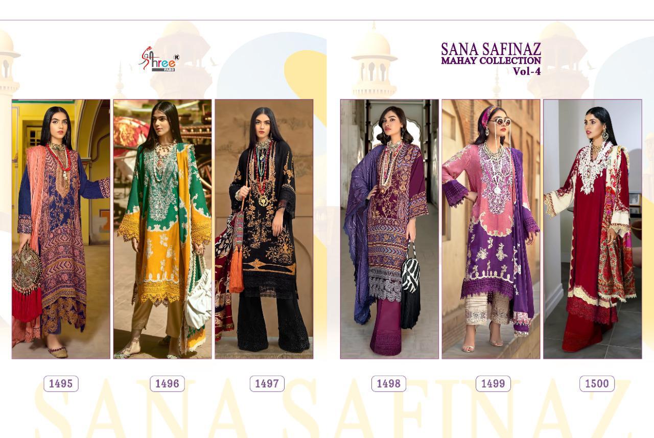 Shree  Presents Sana Safinaz Mahay Collection  Vol 4 Pakistani Salwar Suit