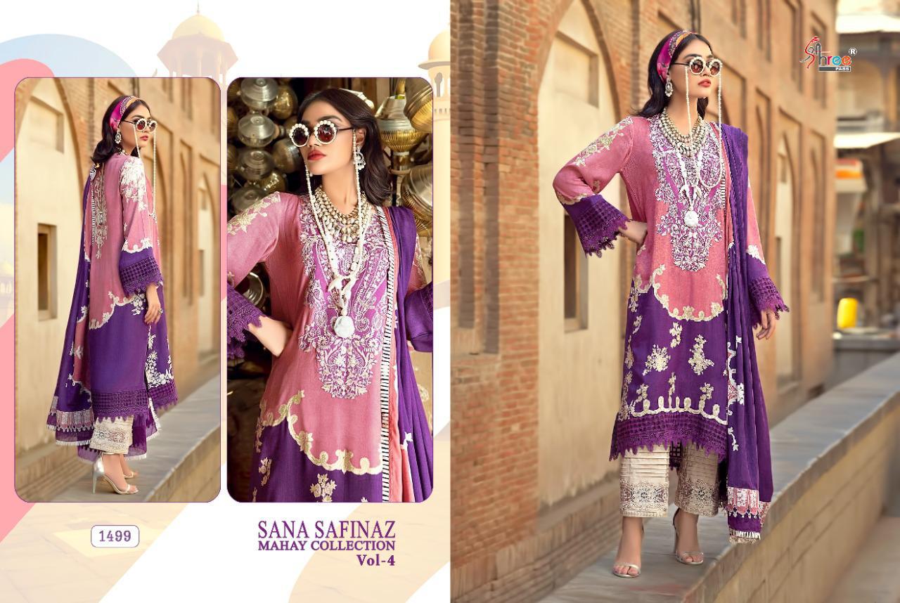 Shree  Presents Sana Safinaz Mahay Collection  Vol 4 Pakistani Salwar Suit