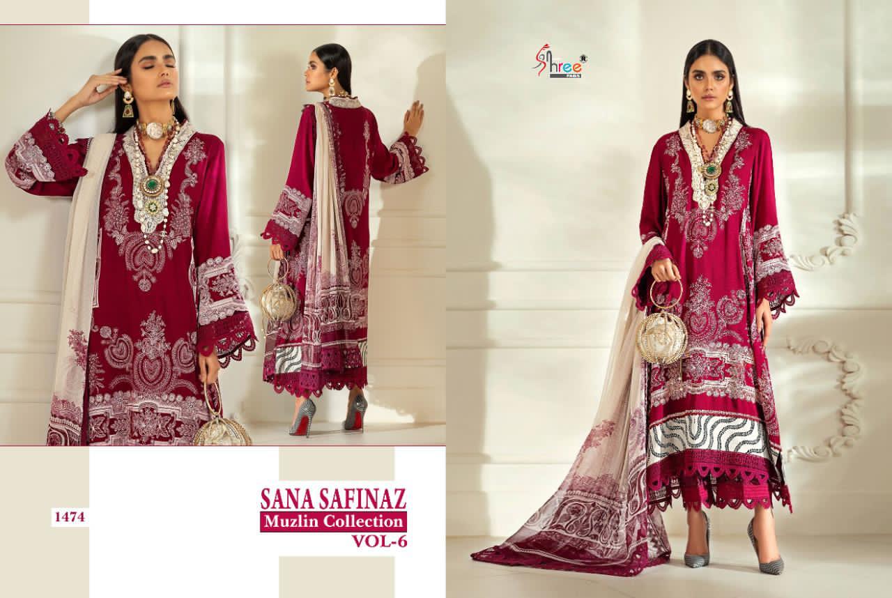Shree Presents  Sana Safinaz Muzlin Collection Vol 6  Pakistani Salawar Suits