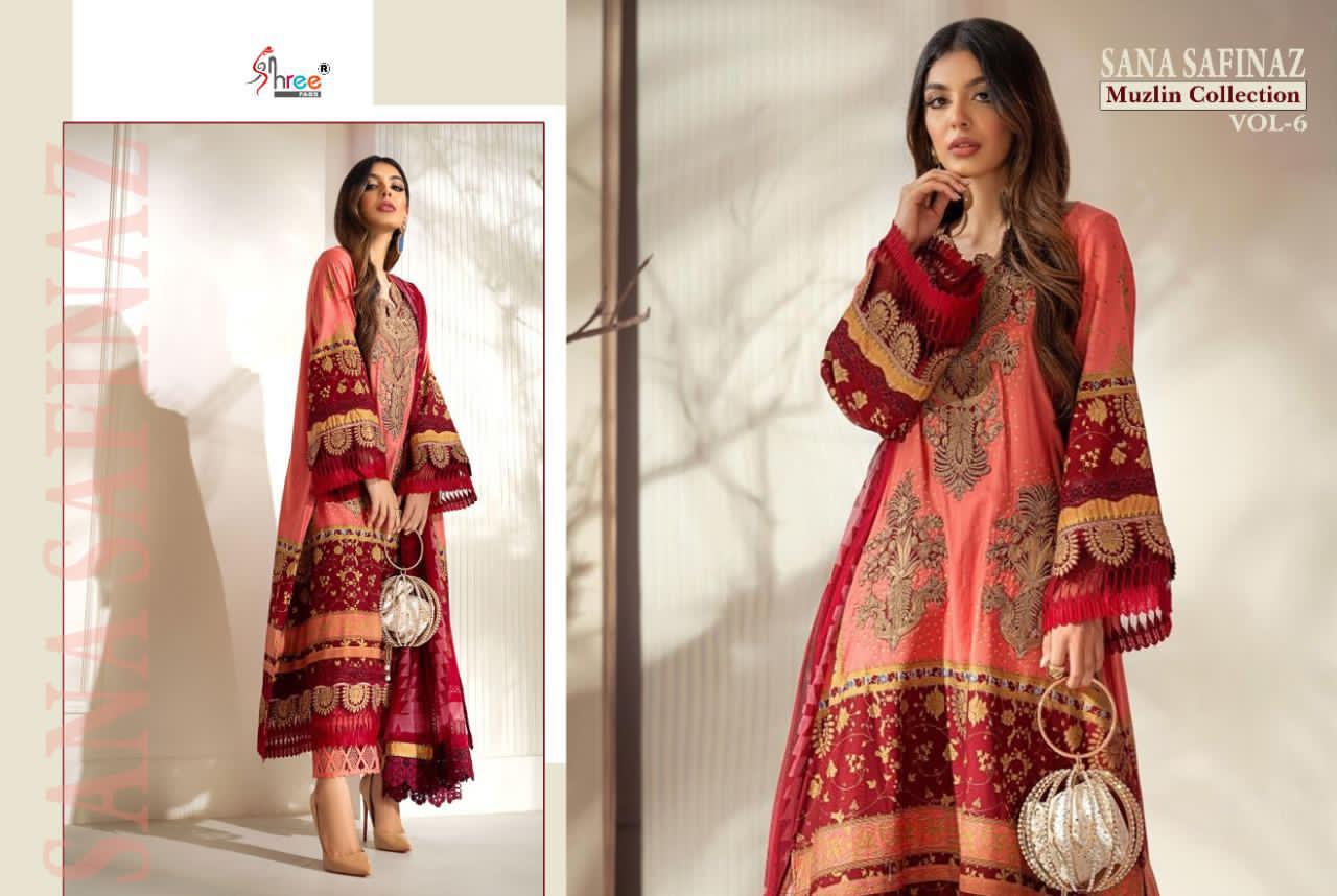 Shree Presents  Sana Safinaz Muzlin Collection Vol 6  Pakistani Salawar Suits