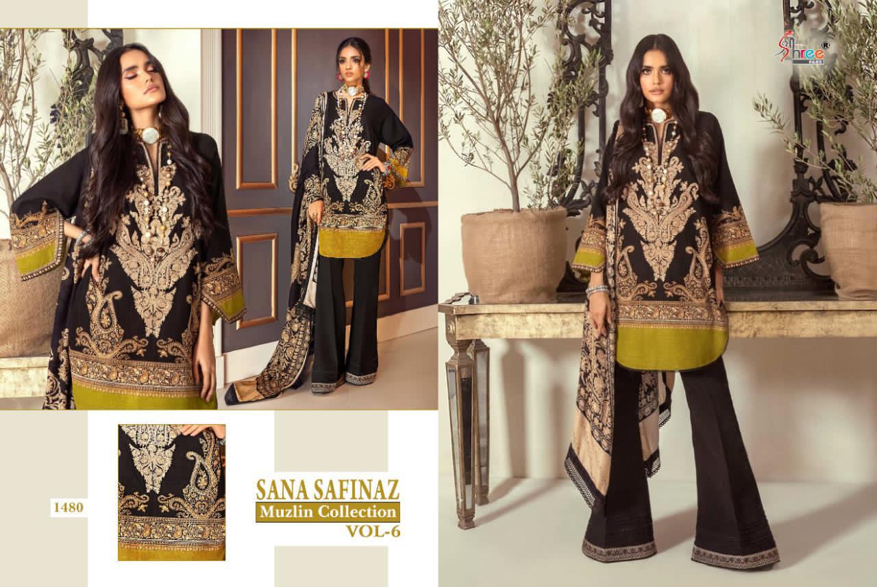 Shree Presents  Sana Safinaz Muzlin Collection Vol 6  Pakistani Salawar Suits