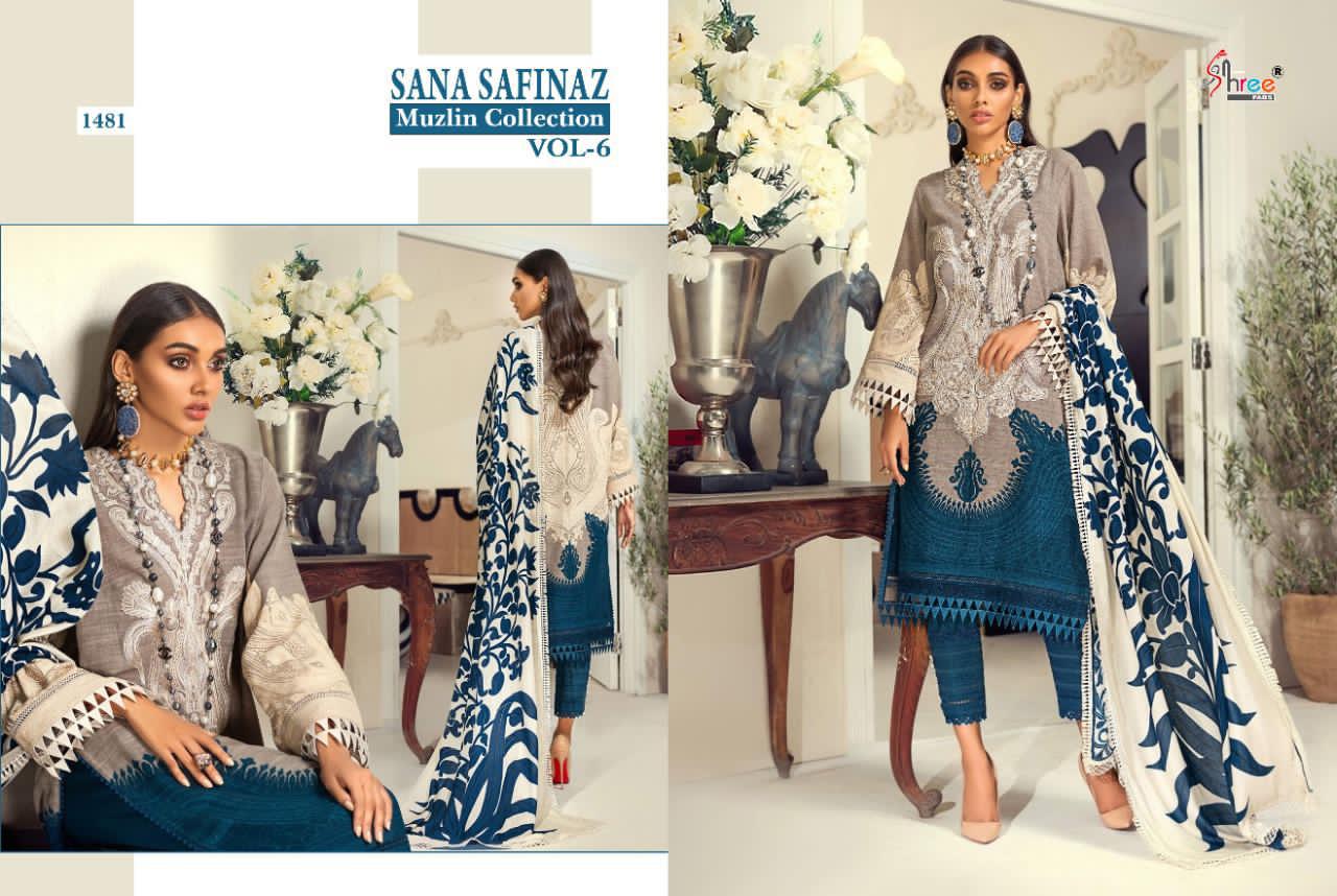 Shree Presents  Sana Safinaz Muzlin Collection Vol 6  Pakistani Salawar Suits