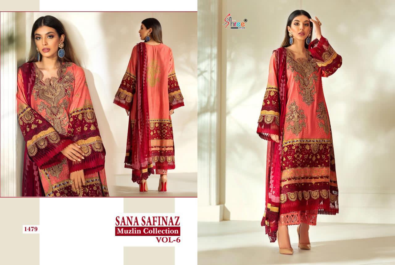 Shree Presents  Sana Safinaz Muzlin Collection Vol 6  Pakistani Salawar Suits