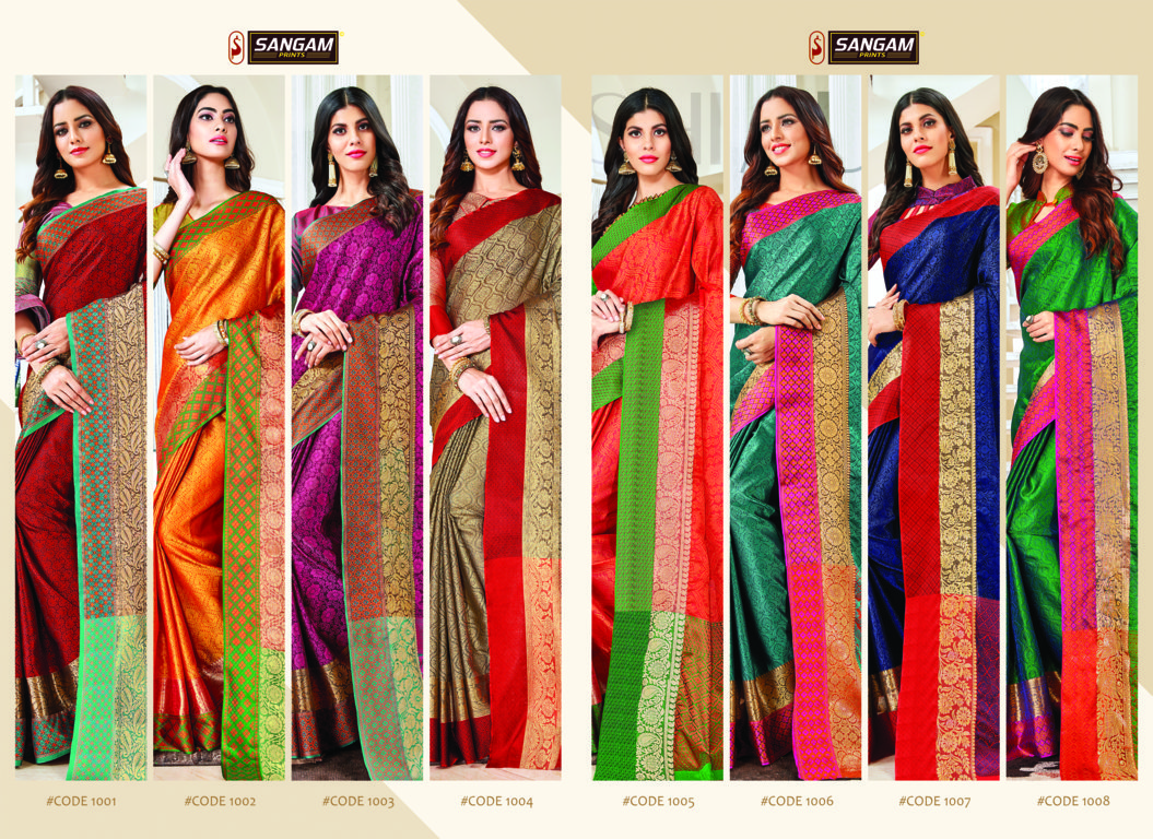 Sangam Presents Ujjwala Handloom Silk Sarees