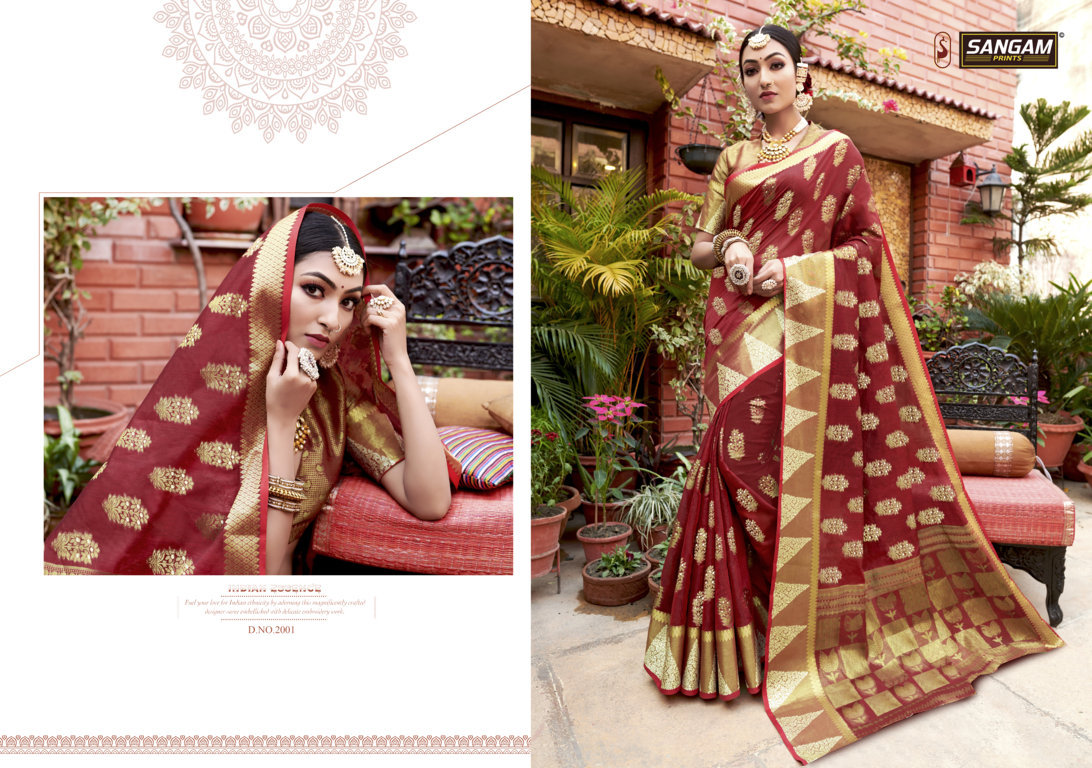 Sangam Nazakat Handloom Cotton Sarees