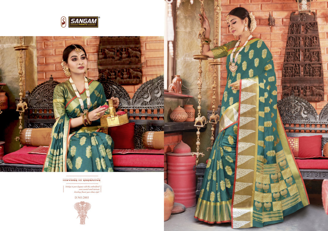 Sangam Nazakat Handloom Cotton Sarees