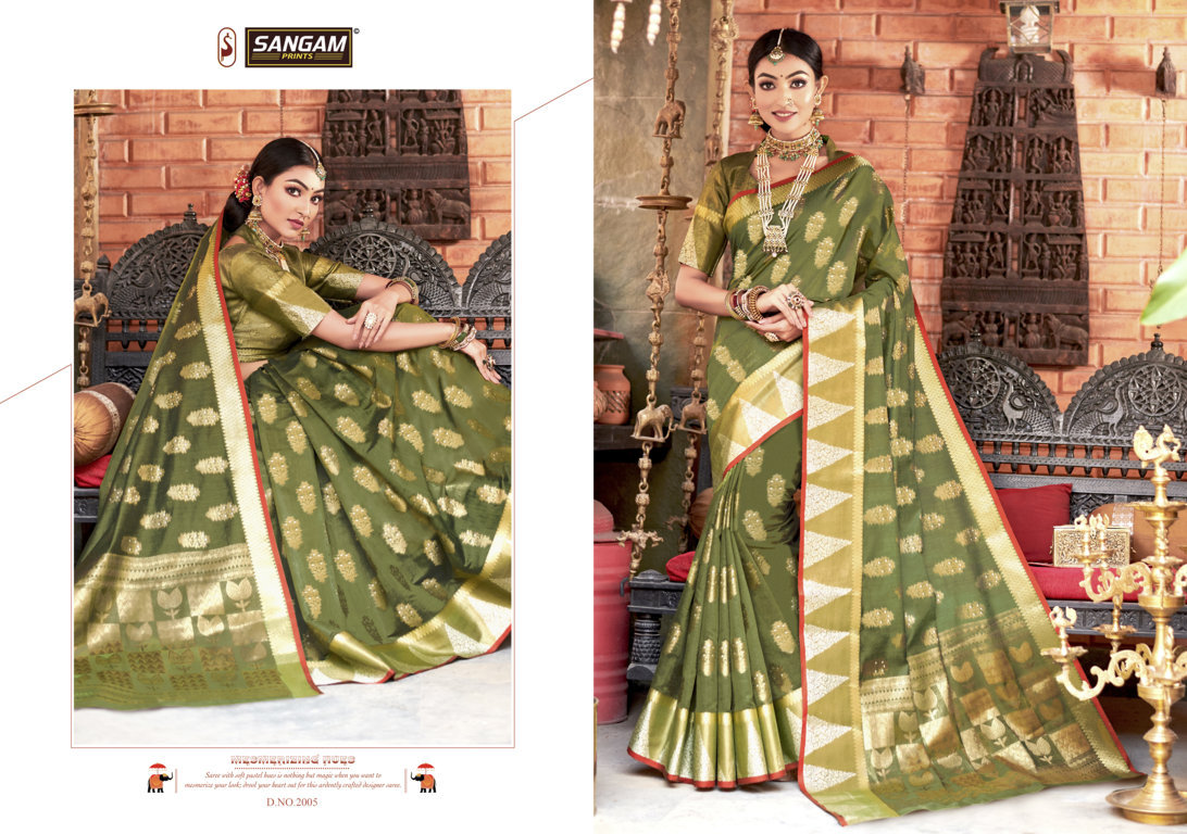 Sangam Nazakat Handloom Cotton Sarees