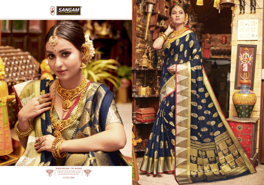 Sangam Nazakat Handloom Cotton Sarees