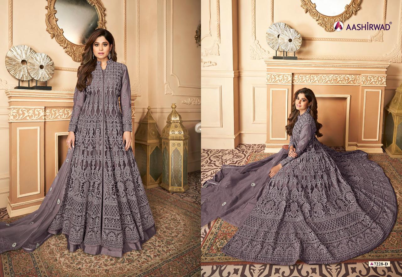 Aashirwad  Presents Navika 7228  Designer Salwar Suits