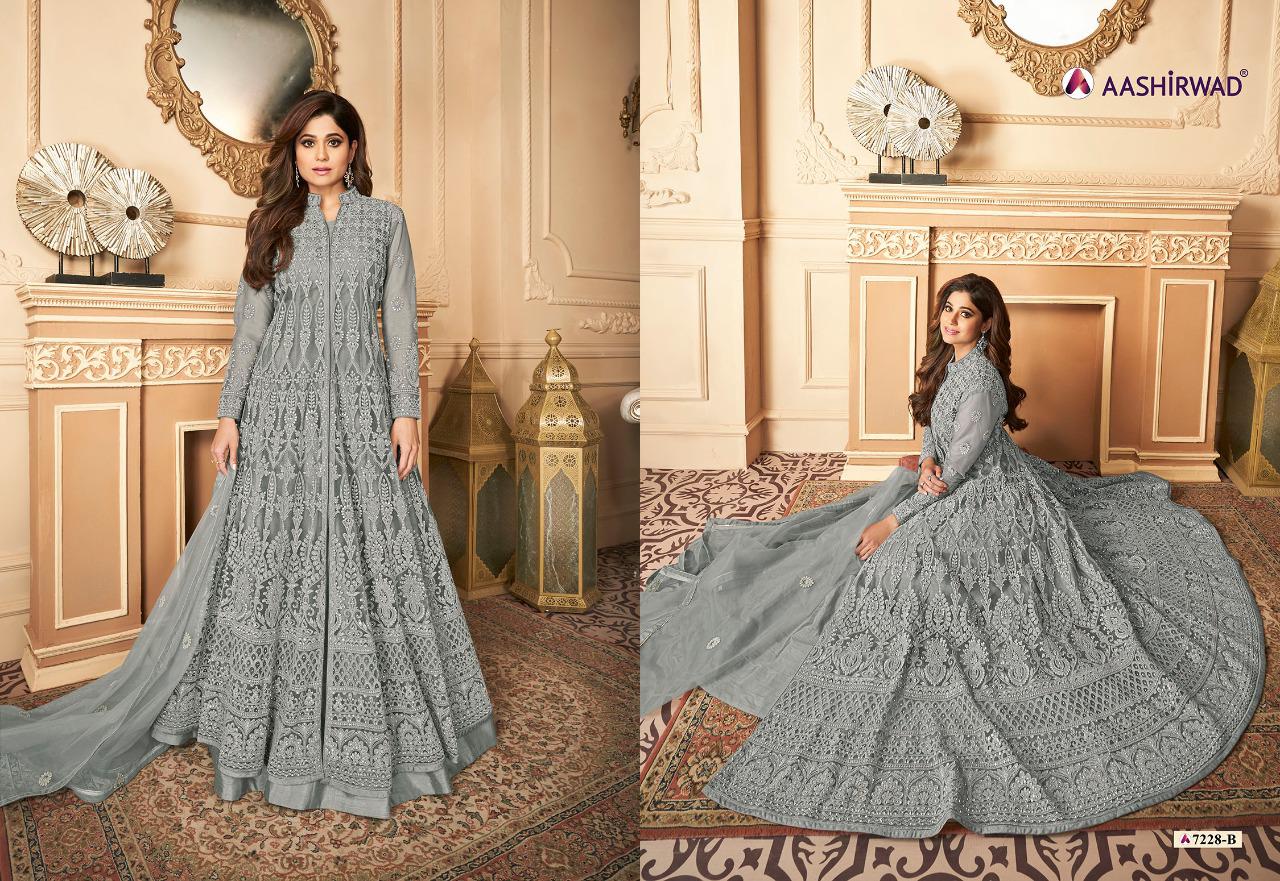 Aashirwad  Presents Navika 7228  Designer Salwar Suits
