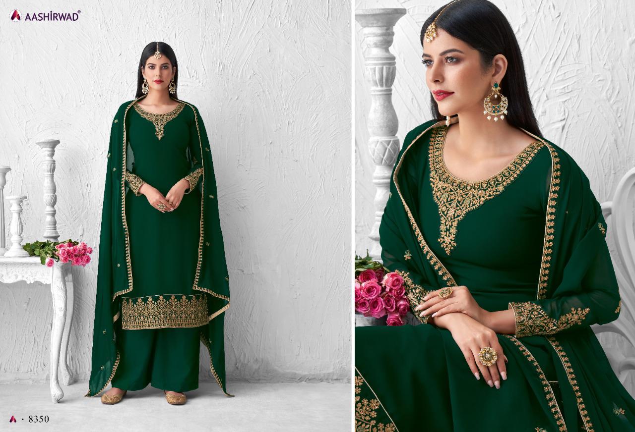 Aashirwad  Presents  Saffron 8348  Salwar Kameez
