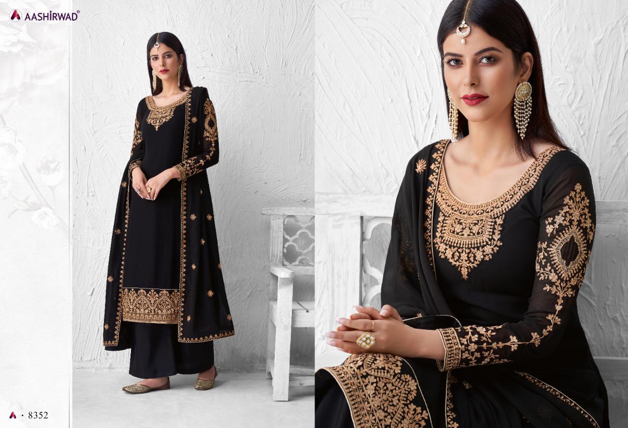 Aashirwad  Presents  Saffron 8348  Salwar Kameez